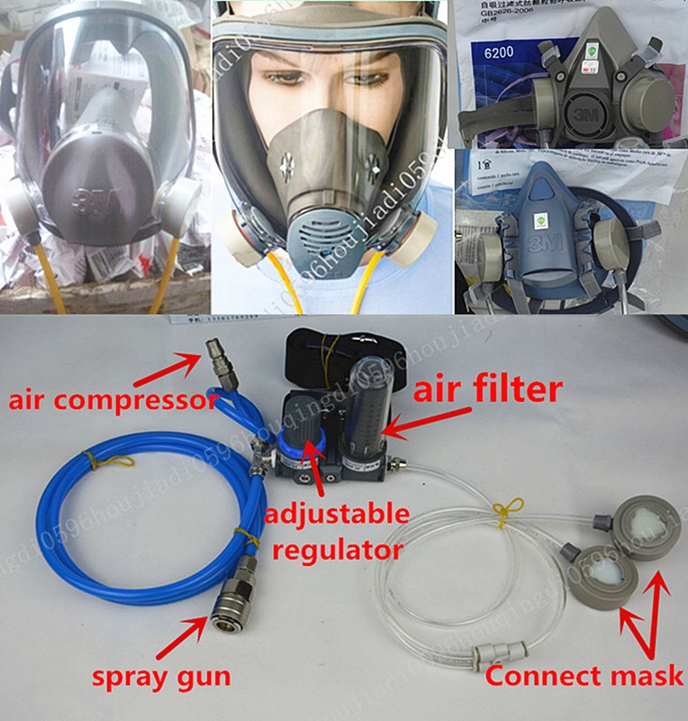 6800 7502 6200 Ǵ SJL ü  ũ   ġ   ũ ȯ Ʈ/complete set of Circulating air supply use gas mask 6800 7502 6200 or SJL full gas mas